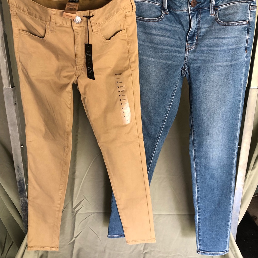 American Eagle-one brand new is $49.95. Both for 60!!💕